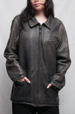 Vintage Men's Roots Brown Leather Coat