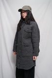 Avec Les Filles Charcoal Cotton Long Coat