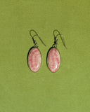 Pink Botswana Agate 925 Sterling Silver Earrings