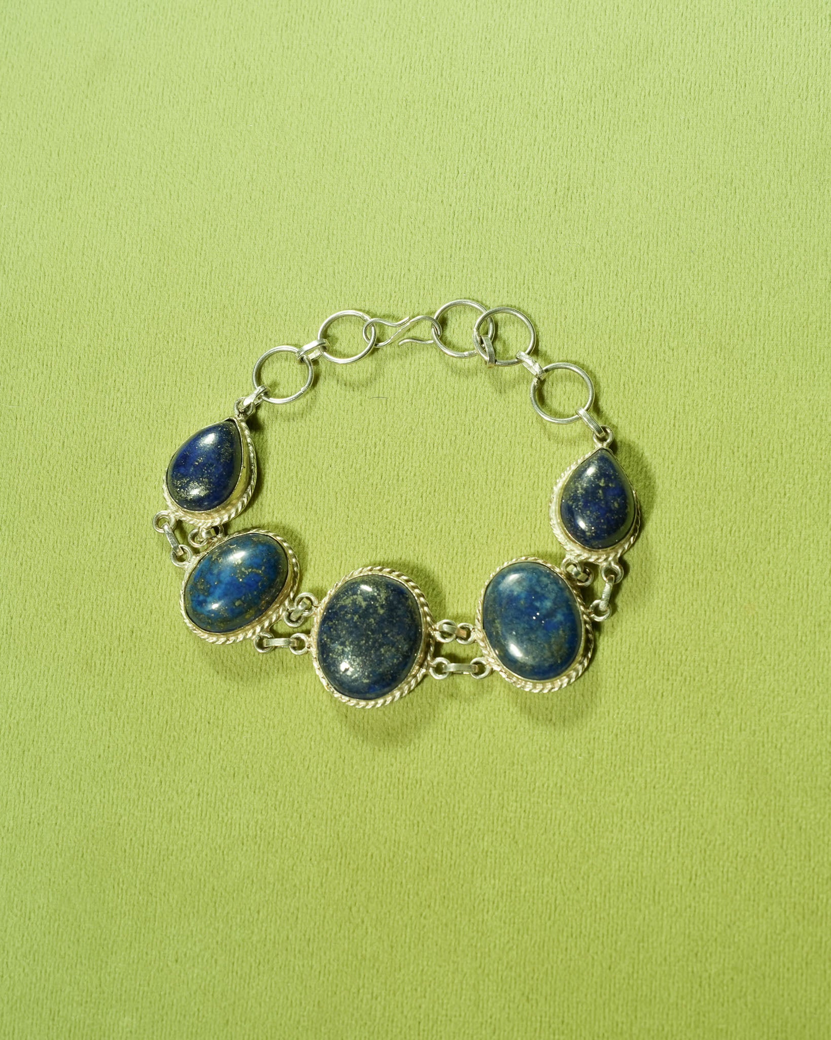 925 Sterling Silver Lapis Lazuli Gemstone Bracelet