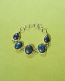 925 Sterling Silver Lapis Lazuli Gemstone Bracelet