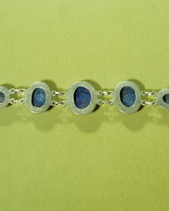 925 Sterling Silver Lapis Lazuli Gemstone Bracelet