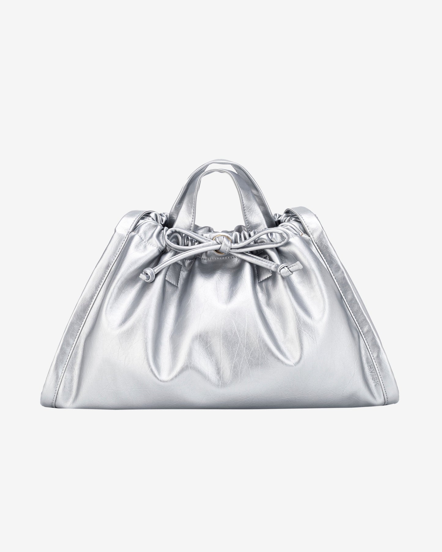Hvisk SAGE MEDIUM SHINY STRUCTURE bag - Silver