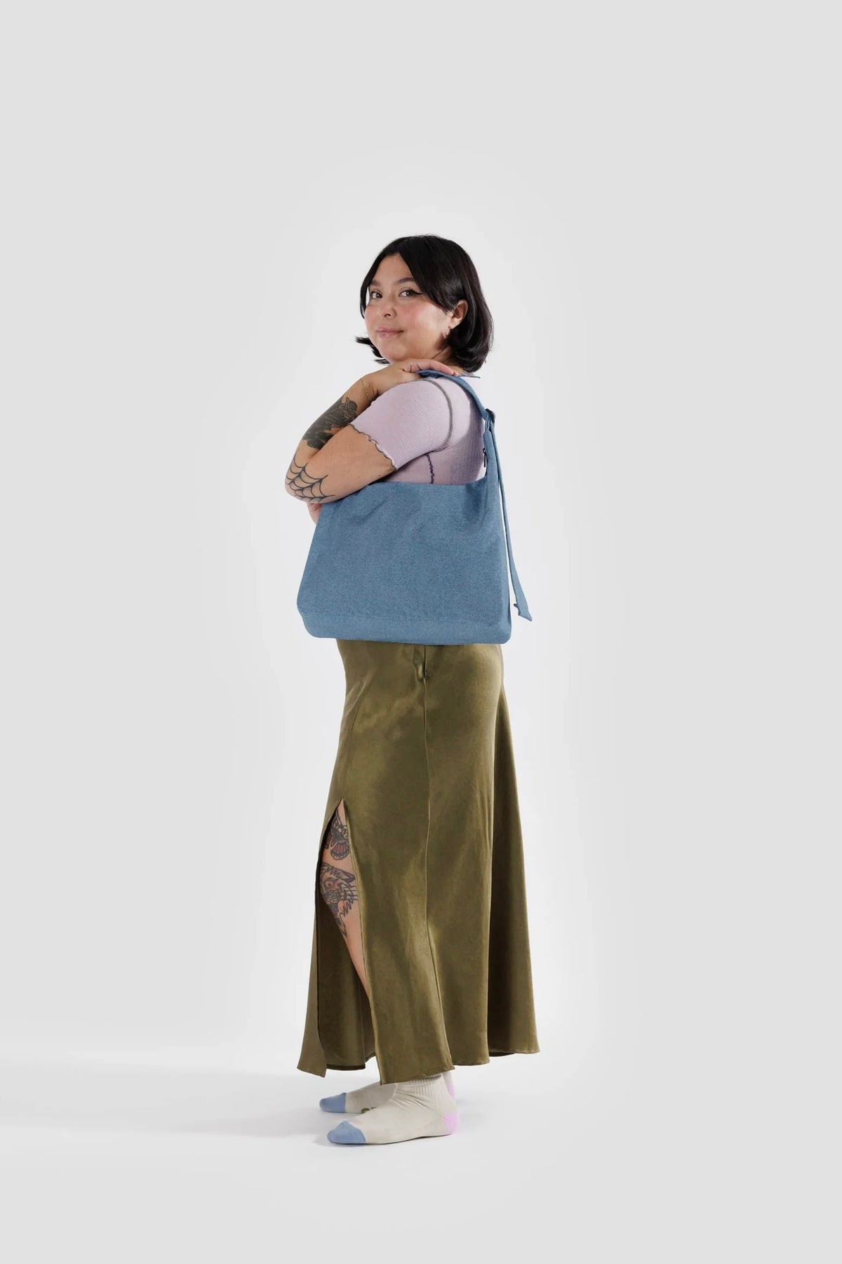 Baggu Nylon Shoulder Bag / Digital Denim