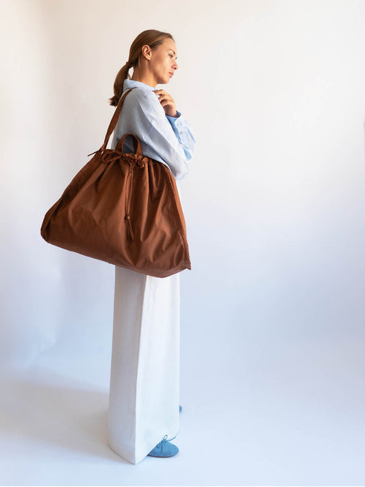 Hvisk SAGE BIG MATTE TWILL - Brown Caramel