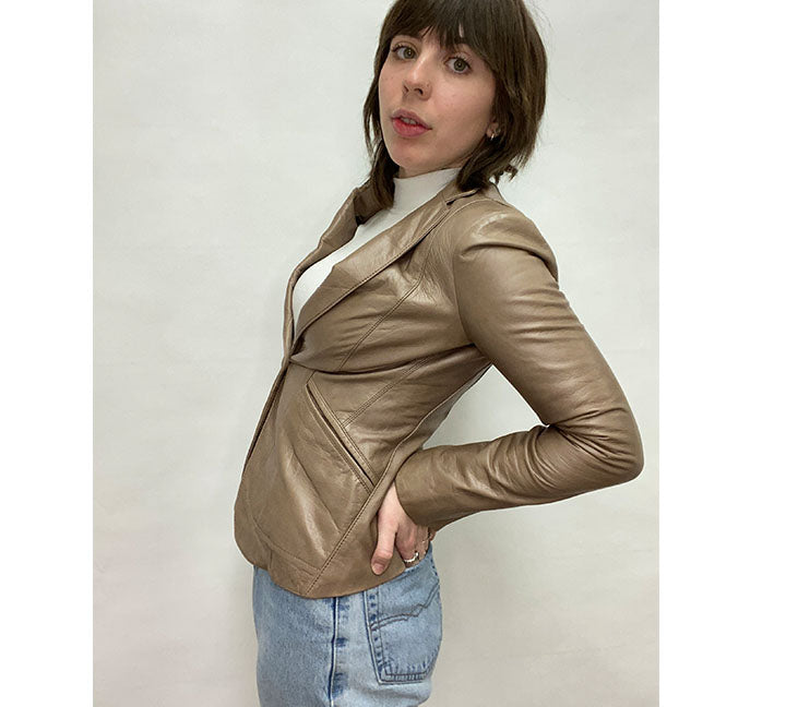 DKNY 90s Leather Blazer – Filthy Rebena Vintage