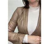 DKNY 90s Leather Blazer