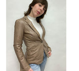 DKNY 90s Leather Blazer
