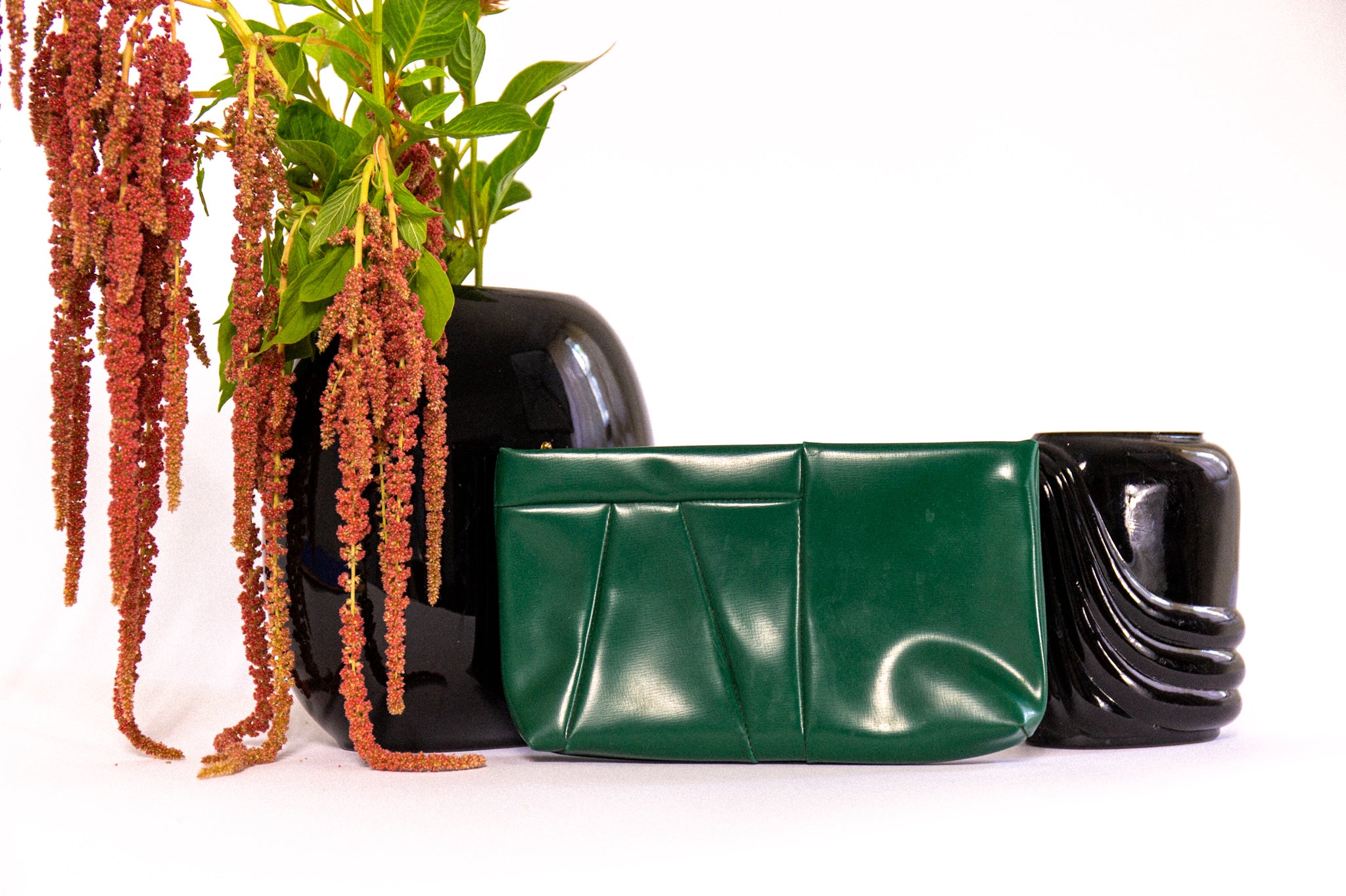 Pleather 70s Clutch