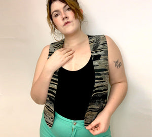 90s Patterned Vest