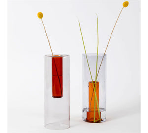 BLOCK DESIGN Reversible Glass Vase Large