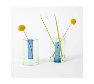 BLOCK DESIGN Reversible Glass Vase