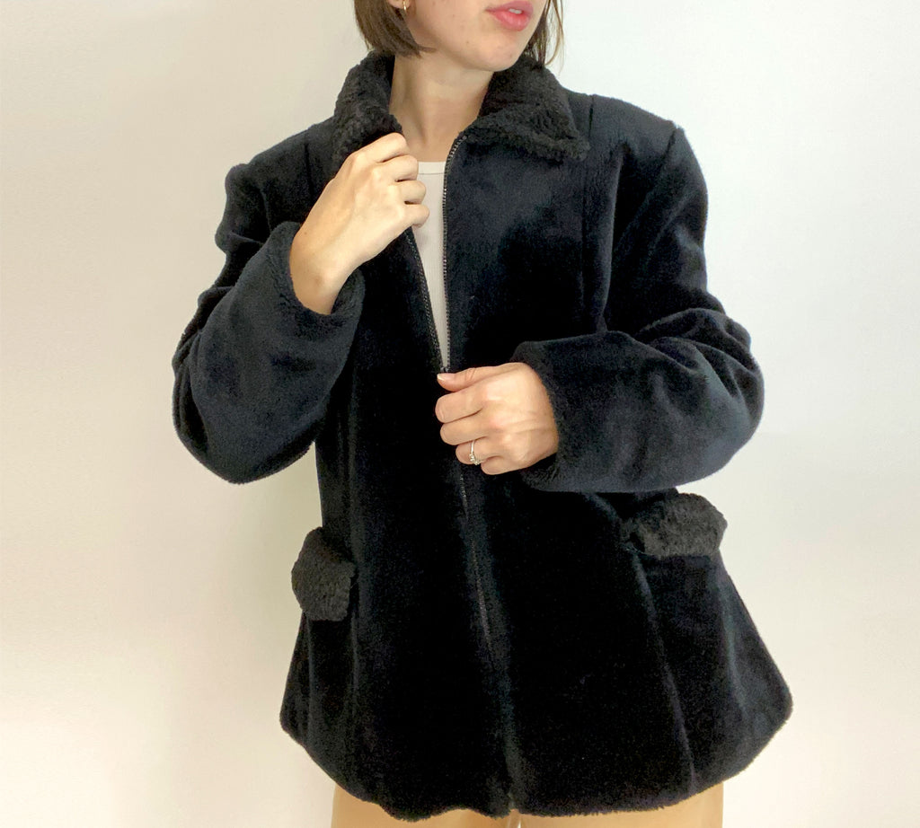 Fuzzy Faux Fur Jacket