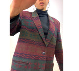 90s Floret Wool Blazer