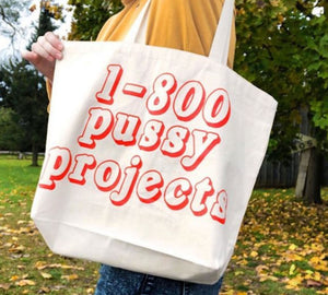 Pussy Projects Canvas Tote