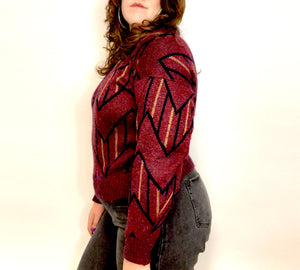 90s Geometric Sweater