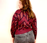 90s Geometric Sweater