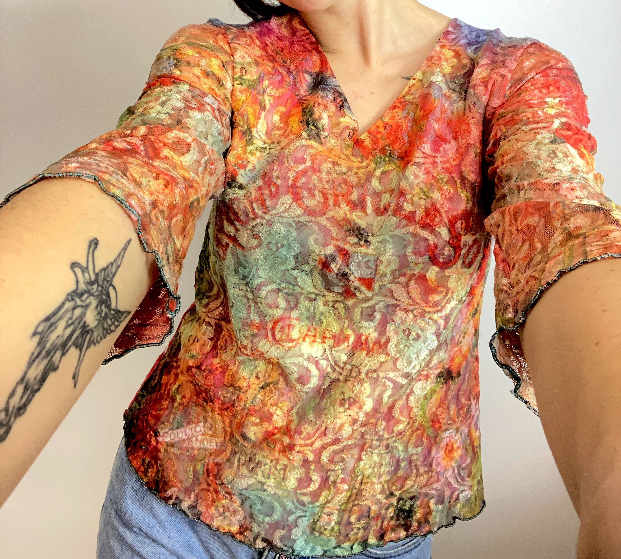 Funky Reversible Lace Top
